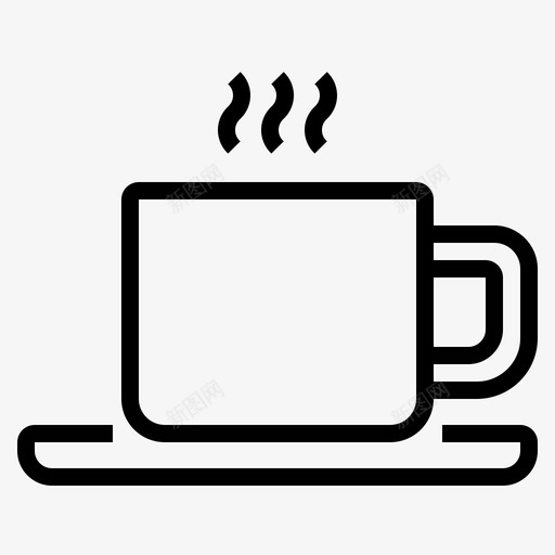 热咖啡商务杯子图标svg_新图网 https://ixintu.com 咖啡 商务 杯子 生意