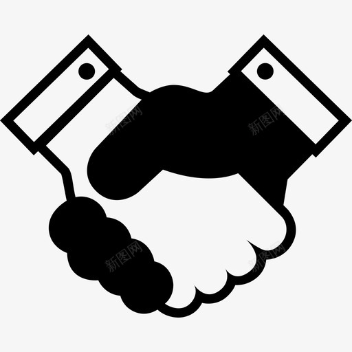 握手同意交易图标svg_新图网 https://ixintu.com 交易 同意 握手