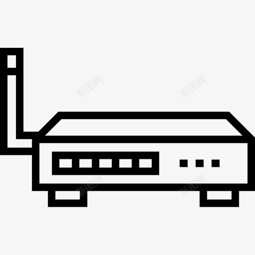 路由器电子38线性图标svg_新图网 https://ixintu.com 电子 线性 路由器