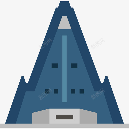 平壤亚洲国家地标3座持平图标svg_新图网 https://ixintu.com 亚洲国家地标3座 平壤 持平