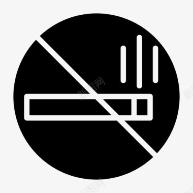 禁止吸烟小心香烟图标图标