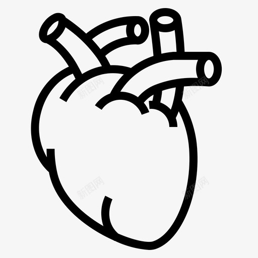心脏解剖器官器官捐献图标svg_新图网 https://ixintu.com 心脏解剖器官器官捐献