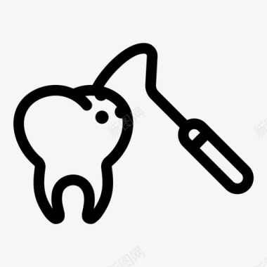 牙科工具牙医牙科图标图标