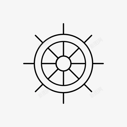船轮舵航海图标svg_新图网 https://ixintu.com 航海 舵手 船轮