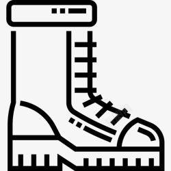 冬季长靴长靴冬季51直线型图标高清图片