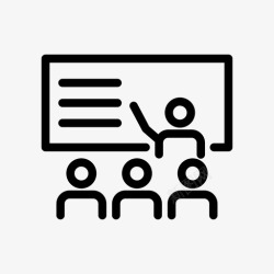 教育技术教学董事会讲座图标高清图片