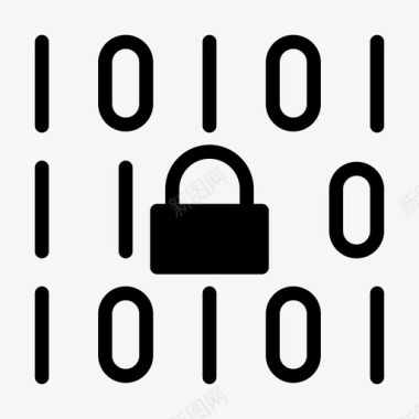 安全编码锁私有图标图标