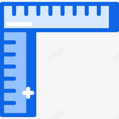 尺子ui界面30蓝色图标图标