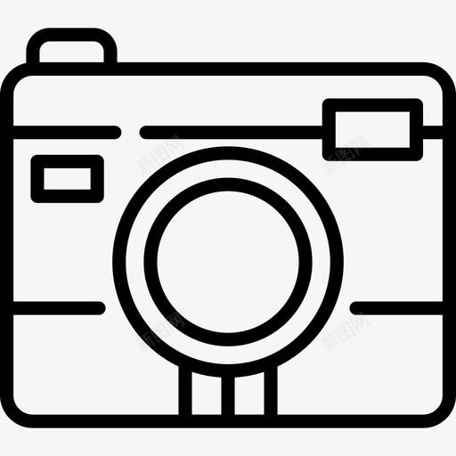 相机基本装备59线性图标svg_新图网 https://ixintu.com 基本装备59 相机 线性