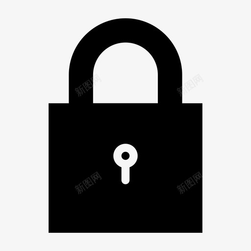 挂锁上锁保护图标svg_新图网 https://ixintu.com 上锁 保安 保护 保险箱 挂锁 采购