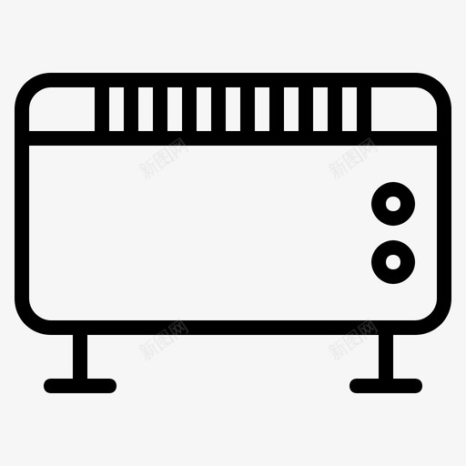 加热器电器对流器图标svg_新图网 https://ixintu.com 加热器 对流器 热 电器 设备
