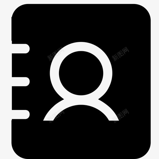 通讯录02svg_新图网 https://ixintu.com 通讯录02