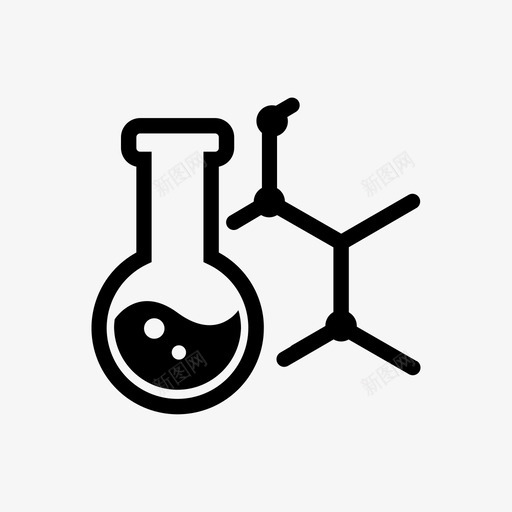 化学物质教育技术图标svg_新图网 https://ixintu.com 化学 教育技术 物质