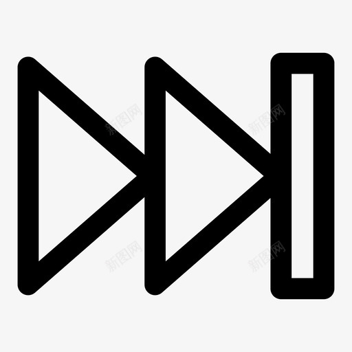 前端箭头快速图标svg_新图网 https://ixintu.com 前端 媒体 快速 控制 箭头 粗体 跟随