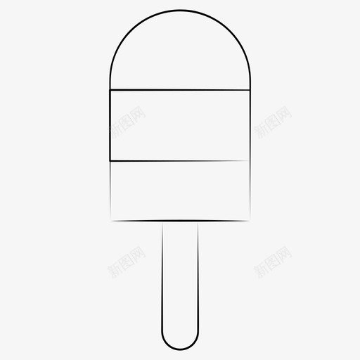 冰棒冰淇淋手绘夏季图标svg_新图网 https://ixintu.com 冰棒 冰淇淋 夏季 手绘