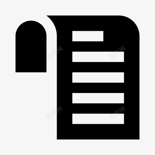 文件列表纸张图标svg_新图网 https://ixintu.com 列表 实体 文件 时间表 界面 纸张