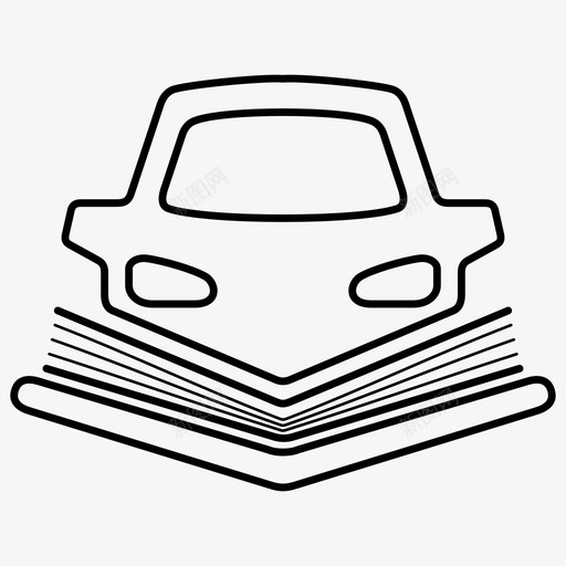 汽车书籍有声读物开放式书籍图标svg_新图网 https://ixintu.com 书籍 开放式 有声 汽车 电子书籍 读物
