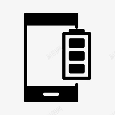 电池电话蓄电池能量图标图标