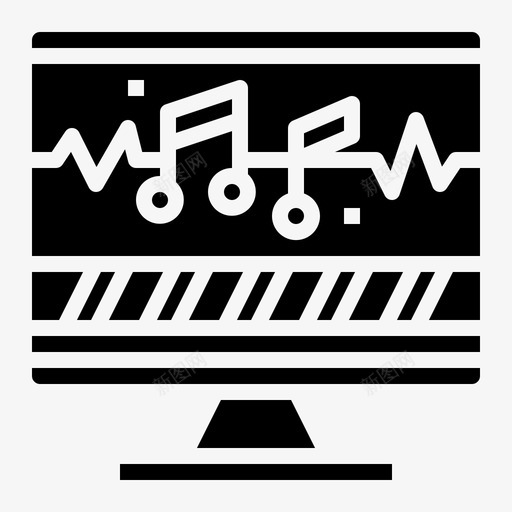 声音编辑电脑电子图标svg_新图网 https://ixintu.com 声音编辑 多媒体 布景 电子 电影导演 电脑