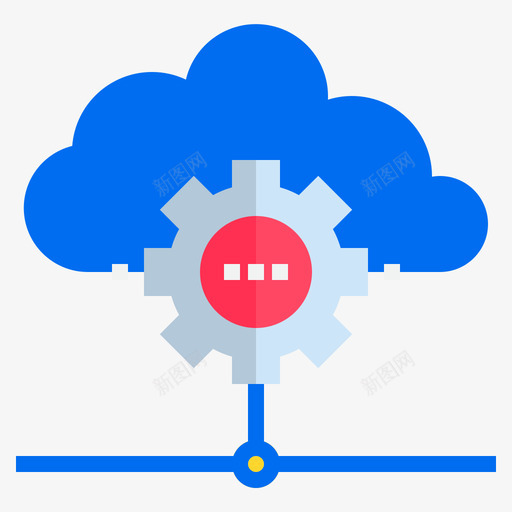 云计算机和网络平面图标svg_新图网 https://ixintu.com 平面 网络 计算机