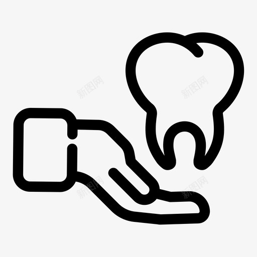 牙齿护理牙科牙医图标svg_新图网 https://ixintu.com 健康 卫生 护理 牙医 牙科 牙齿