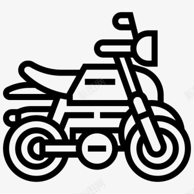 自行车摩托车骑乘图标图标
