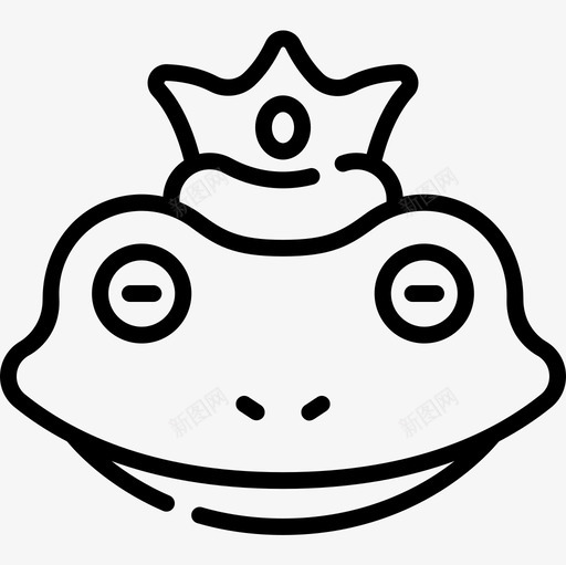 青蛙王子童话3直系图标svg_新图网 https://ixintu.com 直系 童话3 青蛙王子