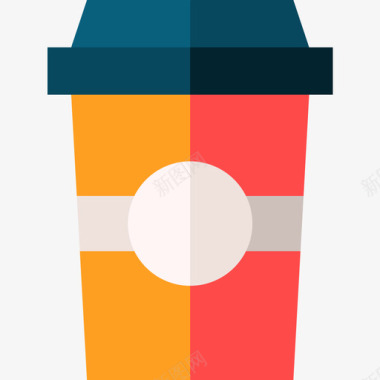 咖啡杯咖啡厅80平坦图标图标