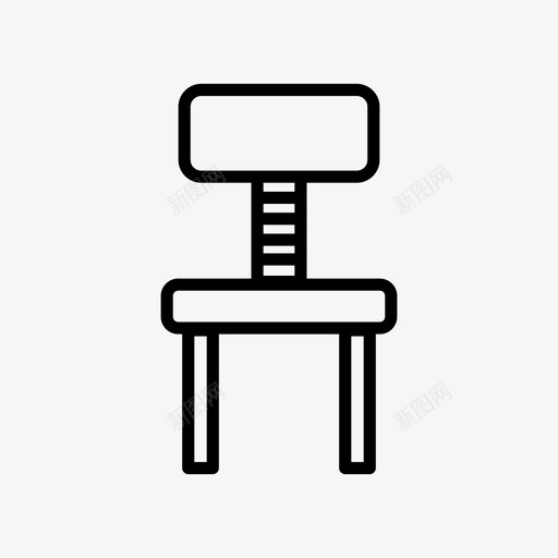 椅子办公椅家具和家居用品图标svg_新图网 https://ixintu.com 办公椅 坐椅 客厅 家具和家居用品 座位 椅子