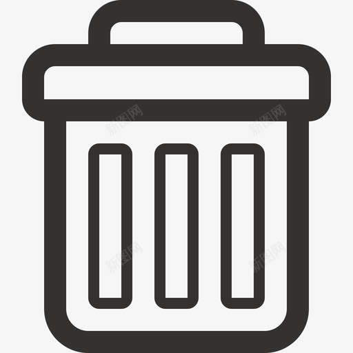 垃圾桶 删除svg_新图网 https://ixintu.com 垃圾桶 删除 线性 单色 简约 圆润