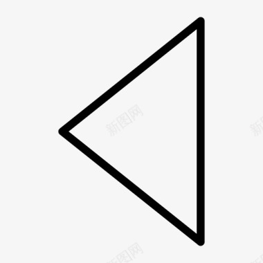 三角形底部圆锥体图标图标