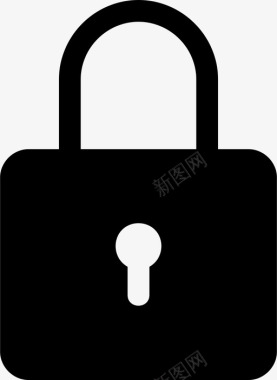 挂锁密码保护图标图标