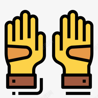 手套结构112线纹颜色图标图标