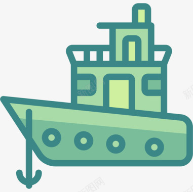 船运输118双色调图标图标