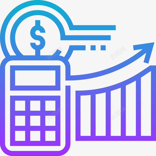 收入会计15梯度图标svg_新图网 https://ixintu.com 会计 收入 梯度