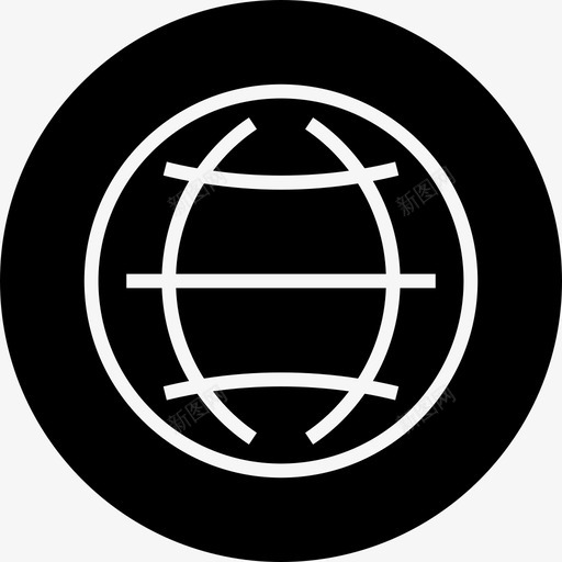 世界地球球体图标svg_新图网 https://ixintu.com 世界 优化 地球 徽章 搜索引擎 球体