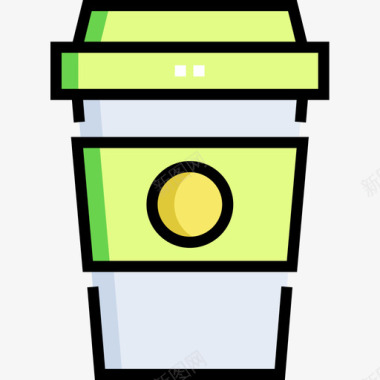咖啡杂项59线性颜色图标图标