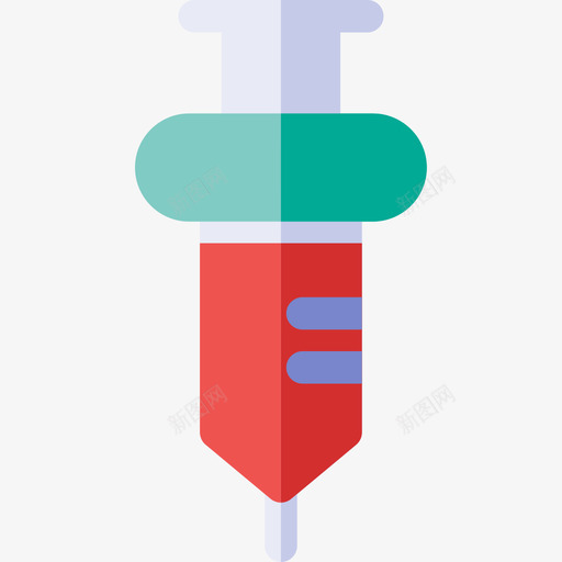 注射器化学28扁平图标svg_新图网 https://ixintu.com 化学 扁平 注射器