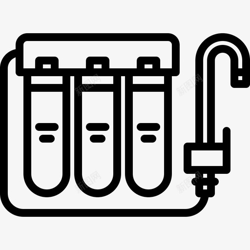 水管工过滤器自来水过滤器图标svg_新图网 https://ixintu.com 水管 管工 自来水 过滤器