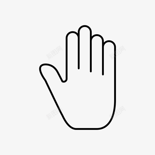 身体肢体语言手势图标svg_新图网 https://ixintu.com 手势 手势细线条 界面 肢体语言 身体