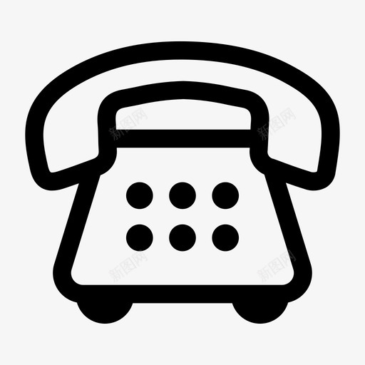 固定电话帐单电话图标svg_新图网 https://ixintu.com 固定电话 帐单 帐单类别 电话
