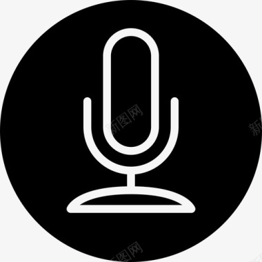 麦克风媒体录音机图标图标