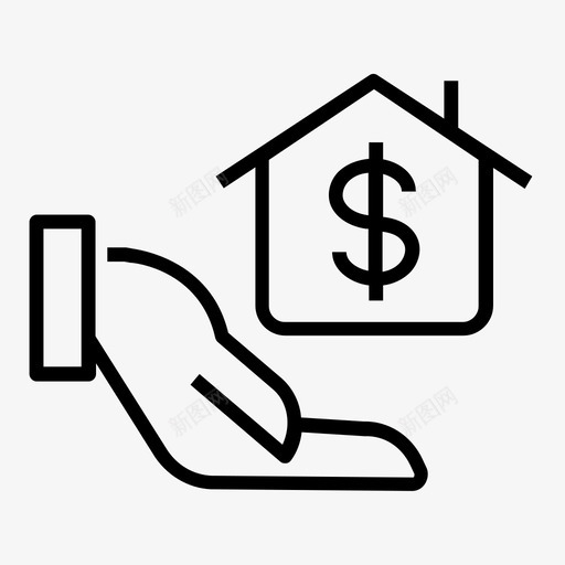 家庭安全房子保险图标svg_新图网 https://ixintu.com 保险 图标 安全 家庭 房子 贷款