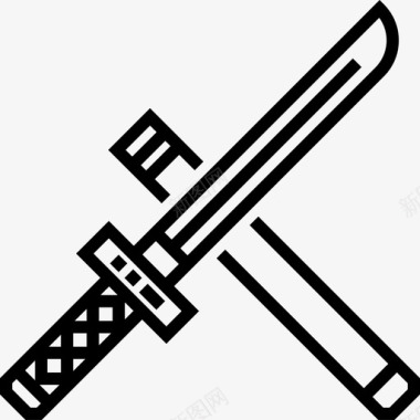 日本武士刀33岁直系图标图标