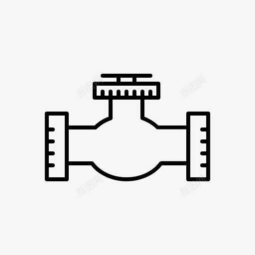 旋塞阀控制气体图标svg_新图网 https://ixintu.com 工业 工具 控制 旋塞 气体 液体 阀门