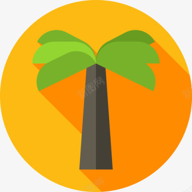 棕榈树埃及35平坦图标图标
