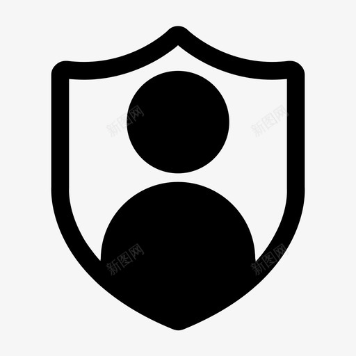 帐户头像安全图标svg_新图网 https://ixintu.com 头像 安全 帐户 用户