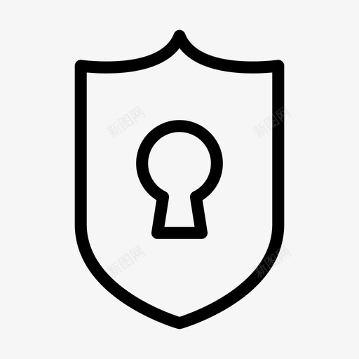 安全锁专用保护图标svg_新图网 https://ixintu.com 专用 互联网安全线标志符号48px 保护 安全锁 屏蔽
