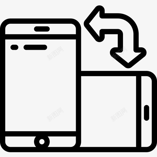 智能手机响应式32线性图标svg_新图网 https://ixintu.com 响应 手机 智能 线性 设计
