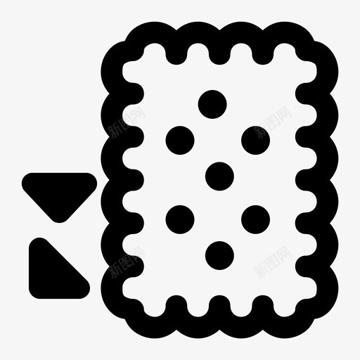饼干面包房食物图标svg_新图网 https://ixintu.com 加粗 咖啡 图标 糕点 零食 面包房 食物 饼干